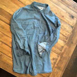 Chambray Maternity Top